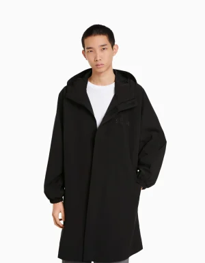 Abrigo parka oversize efecto nylon-BERSHKA Clearance