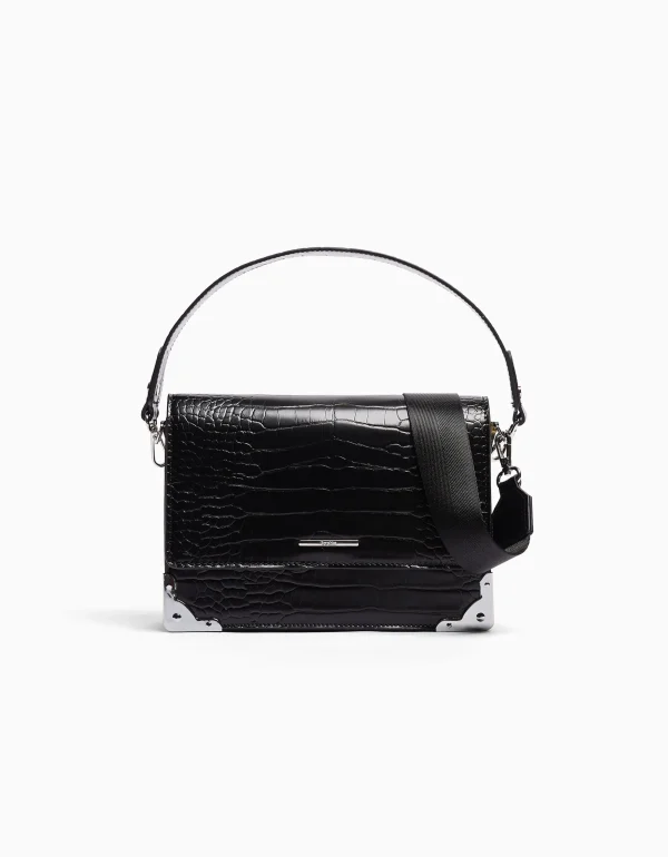Bolso caja textura asa-BERSHKA Clearance