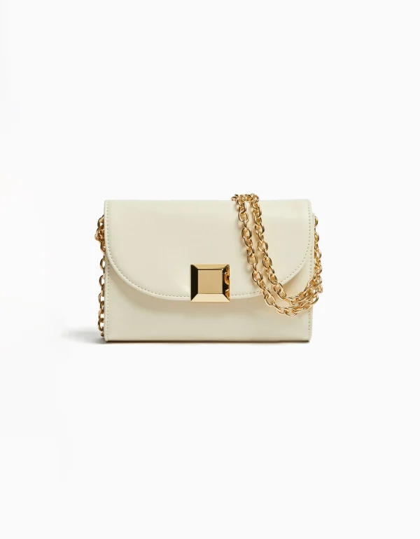 Bolso hombro mini cuadrado detalle-BERSHKA Sale
