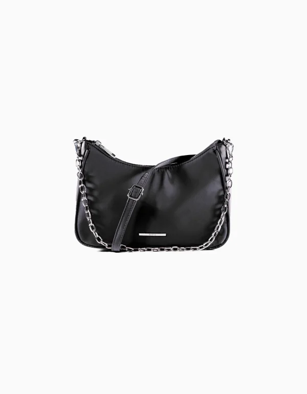 Bolso satinado cadena-BERSHKA Shop