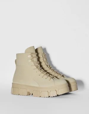 Botas acordonadas suela track hombre-BERSHKA Cheap