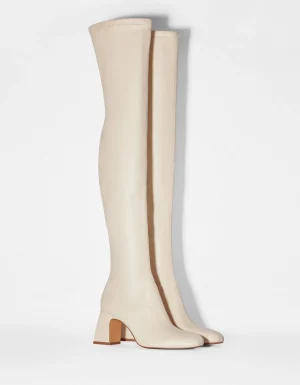 Botas XL tacón medio-BERSHKA Outlet