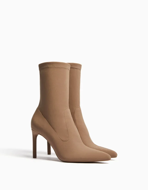 Botines tacón ajustados-BERSHKA Cheap