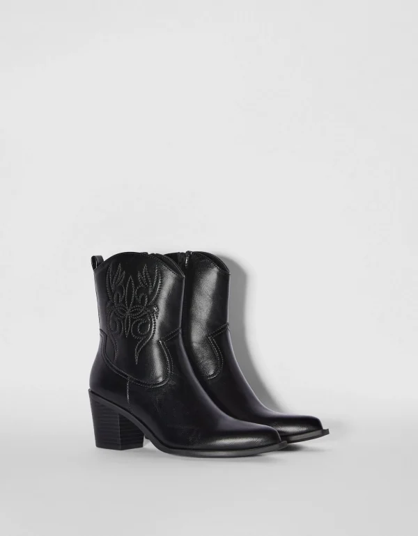 Botines tacón cowboy-BERSHKA Online