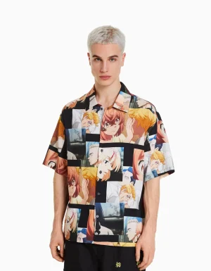 Camisa manga corta print TOKYO REVENGERS-BERSHKA Online