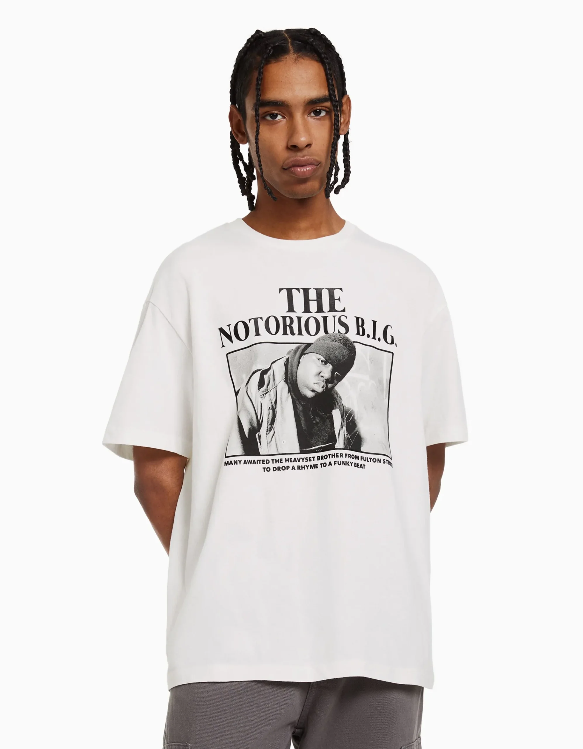 Camiseta manga corta boxy fit The Notorious B.I.G.-BERSHKA Outlet