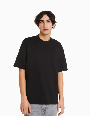 Camiseta manga corta interlock-BERSHKA Best