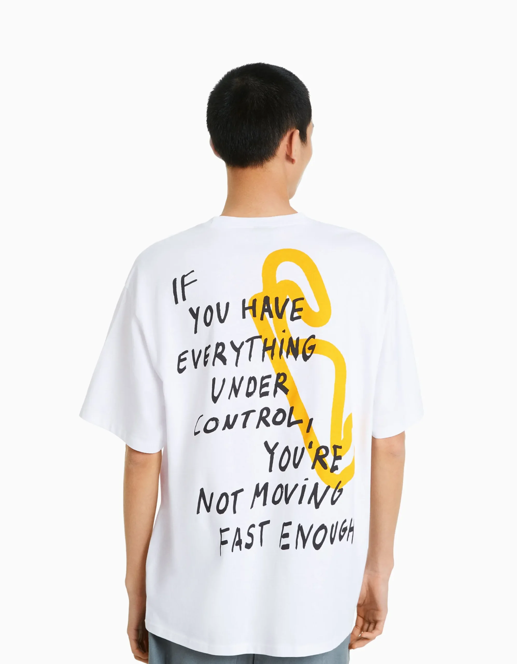 Camiseta manga corta oversize print racing-BERSHKA Flash Sale