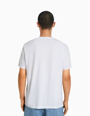 Camiseta manga corta regular fit-BERSHKA Sale