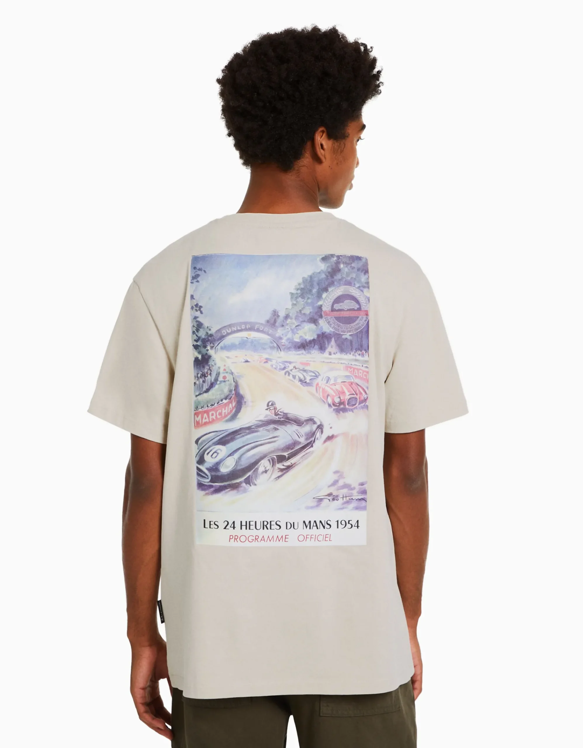 Camiseta manga corta regular fit 24h LE MANS-BERSHKA Online