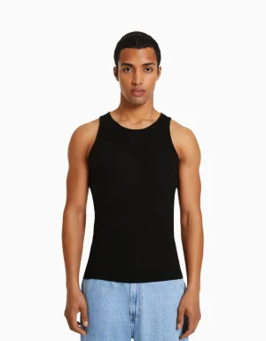 Camiseta tirantes rib-BERSHKA Online