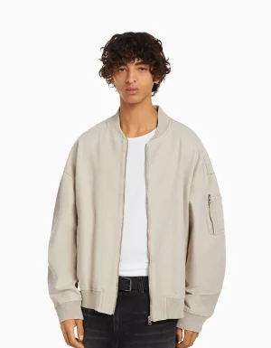 Cazadora bomber algodón-BERSHKA Best
