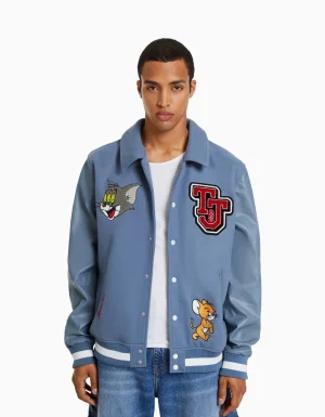 Cazadora parches TomJerry-BERSHKA Cheap