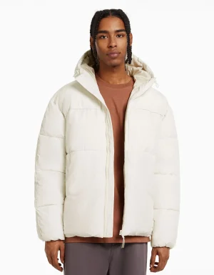 Cazadora puffy capucha-BERSHKA Fashion