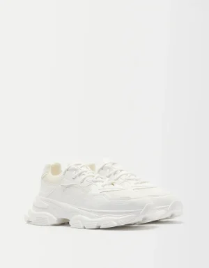 Deportivas combinadas rejilla hombre-BERSHKA Best