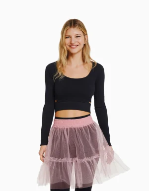 Falda mini tul bailarina-BERSHKA Best Sale