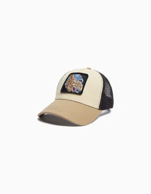 Gorra trucker print-BERSHKA Cheap