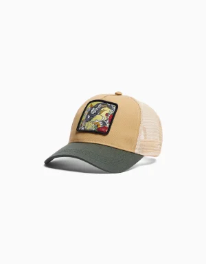 Gorra trucker print-BERSHKA Sale