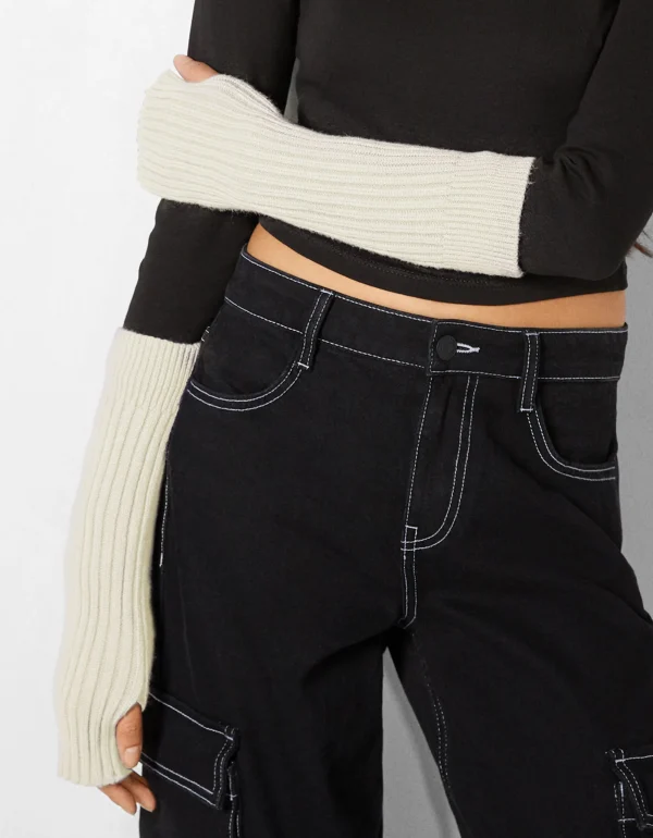 Guantes mitones largos-BERSHKA Sale