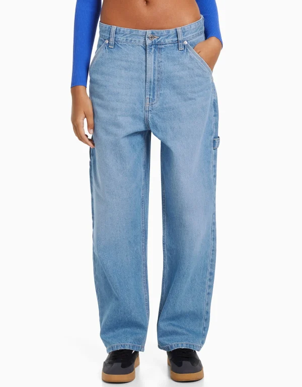 Jeans baggy carpenter-BERSHKA Best Sale