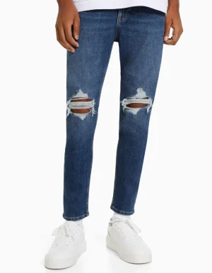 Jeans carrot rotos-BERSHKA New