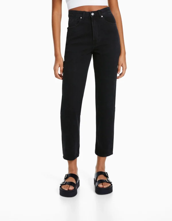 Jeans mom-BERSHKA Fashion