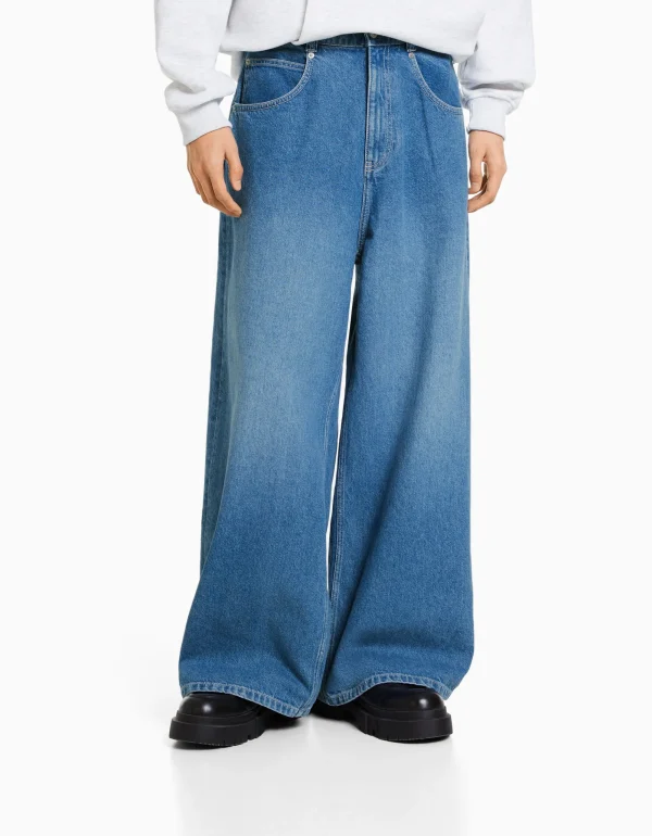 Jeans 90´s Rave super baggy-BERSHKA Outlet