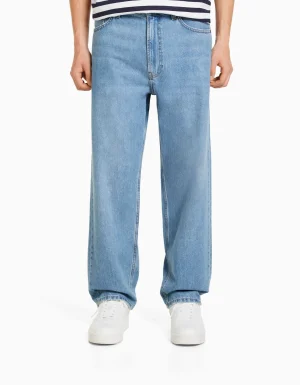 Jeans 90´s wide-BERSHKA Best Sale