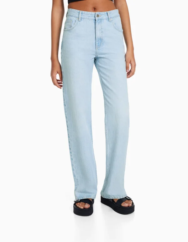 Jeans straight-BERSHKA Best Sale