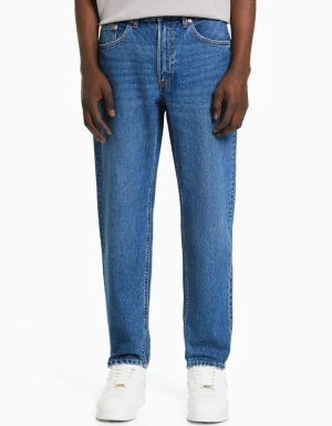 Jeans straight vintage-BERSHKA Best Sale