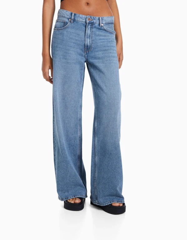 Jeans wide leg-BERSHKA Shop