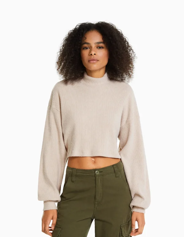Jersey cropped-BERSHKA Outlet