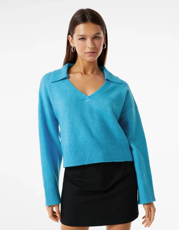 Jersey cuello polo-BERSHKA Flash Sale