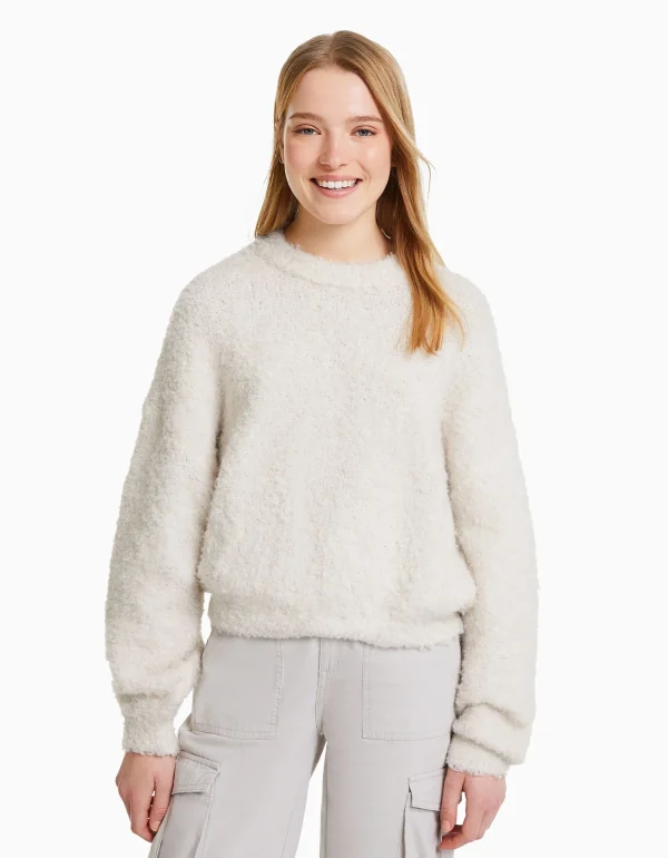 Jersey cuello redondo-BERSHKA Store