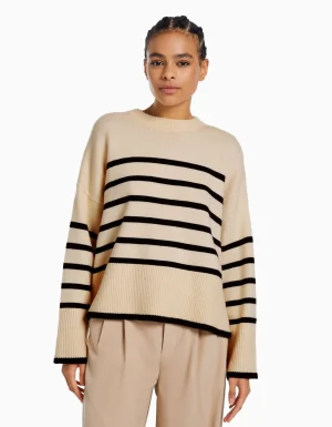 Jersey oversize rayas-BERSHKA Clearance