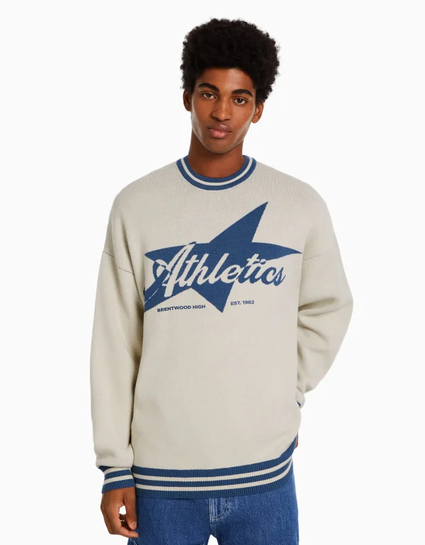 Jersey varsity-BERSHKA Best Sale