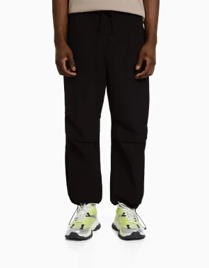 Pantalón técnico jogger parachute-BERSHKA Cheap