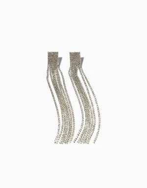 Pendientes cascada pedrería-BERSHKA Best Sale