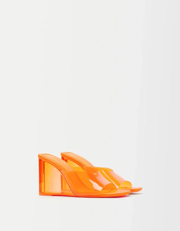 Sandalia cuña metacrilato-BERSHKA Flash Sale