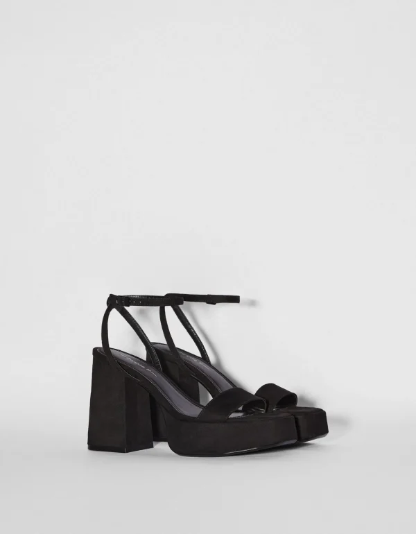 Sandalia tacón plataforma-BERSHKA Hot