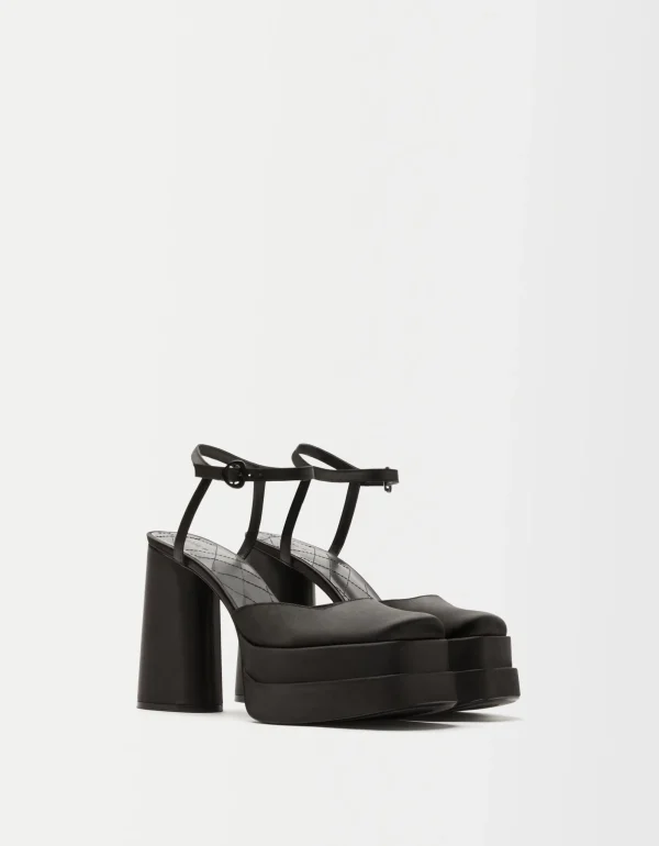 Sandalia tacón plataforma XL-BERSHKA Shop