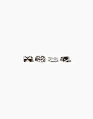 Set 4 anillos-BERSHKA Outlet