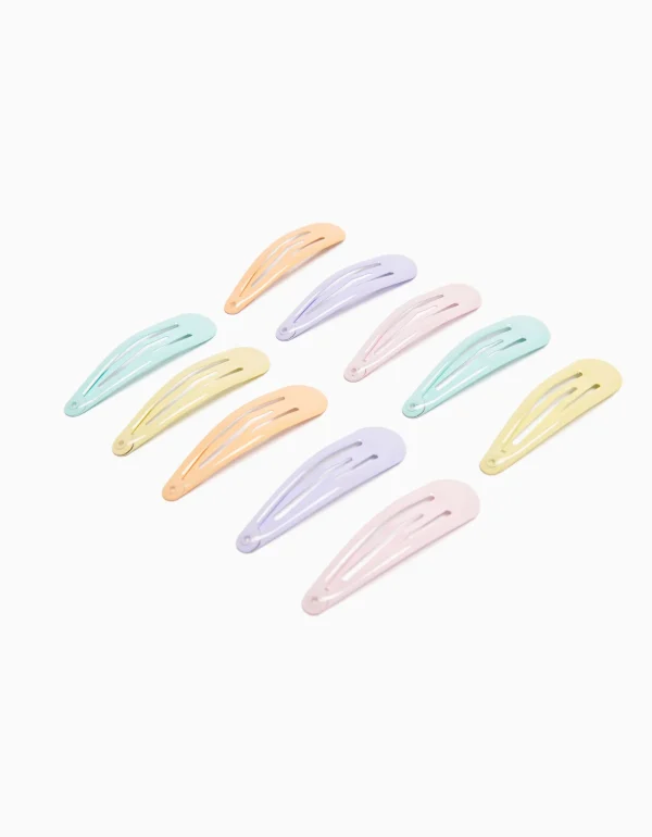 Set 10 clips colores-BERSHKA Clearance