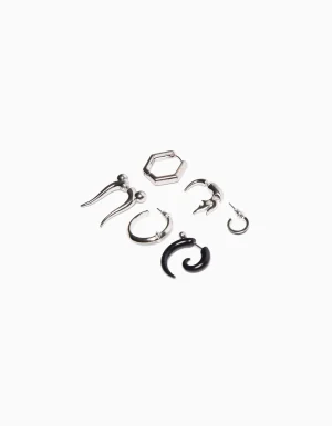 Set 6 pendientes ear cuff-BERSHKA Cheap