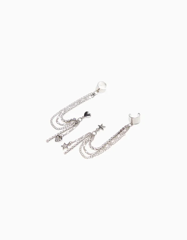 Set 2 pendientes ear cuff-BERSHKA Hot