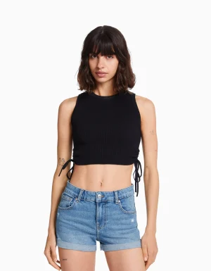 Short denim roll up-BERSHKA Store