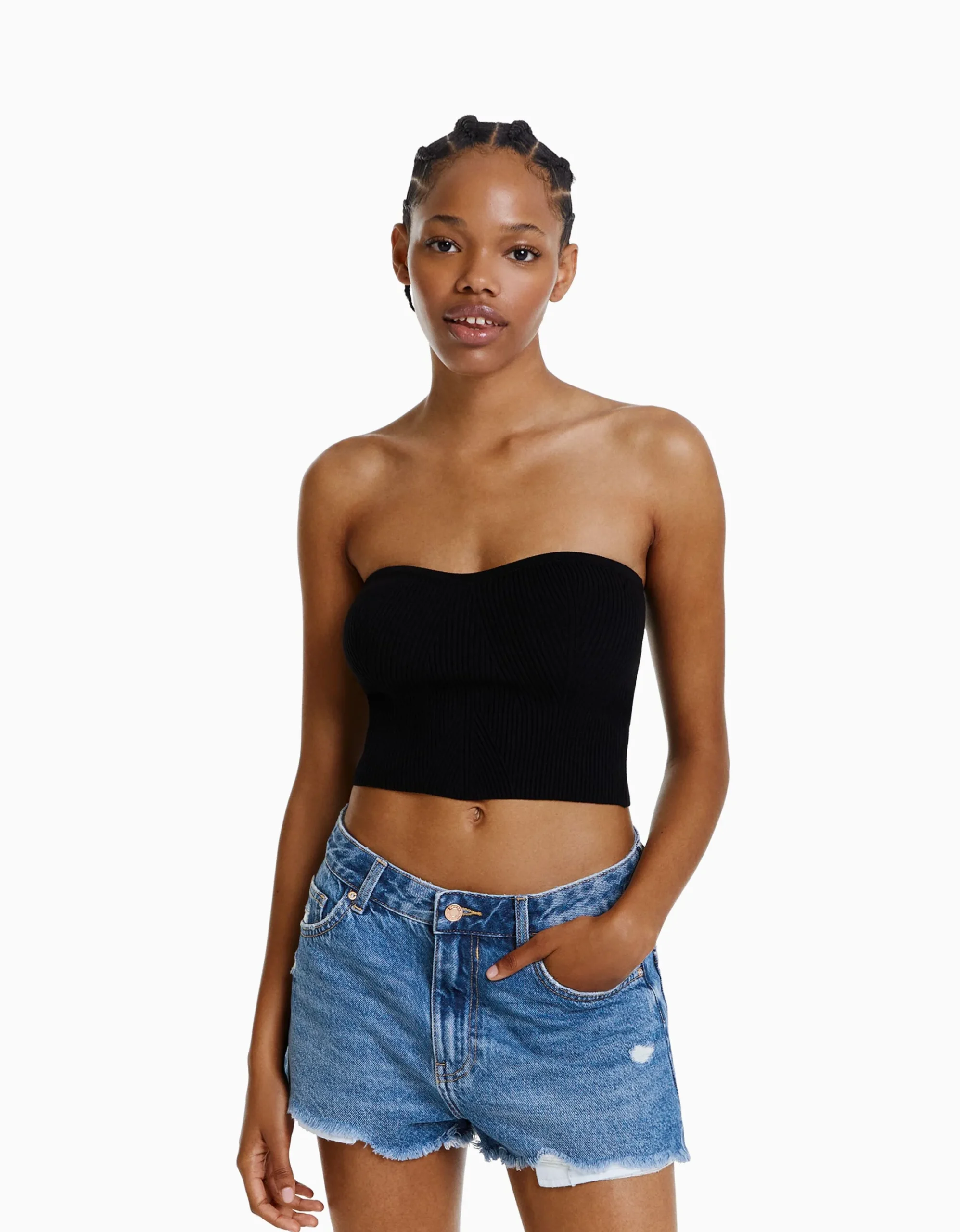 Short denim rotos vintage-BERSHKA Sale