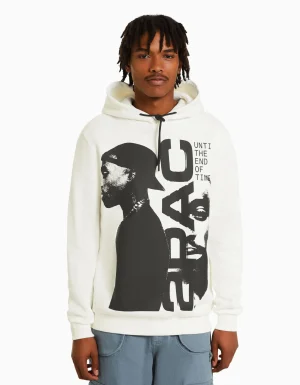 Sudadera capucha Tupac-BERSHKA Shop