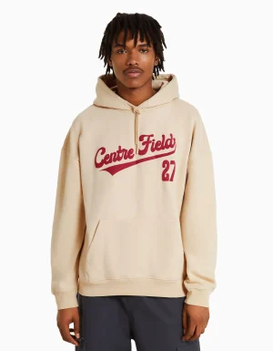 Sudadera capucha varsity-BERSHKA Clearance