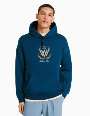 Sudadera capucha varsity-BERSHKA Fashion